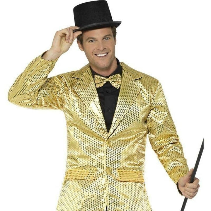 Sequin Jacket Mens Adult Gold_1