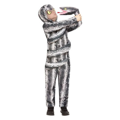 Serpent Costume 3D Coils Childs Grey 1