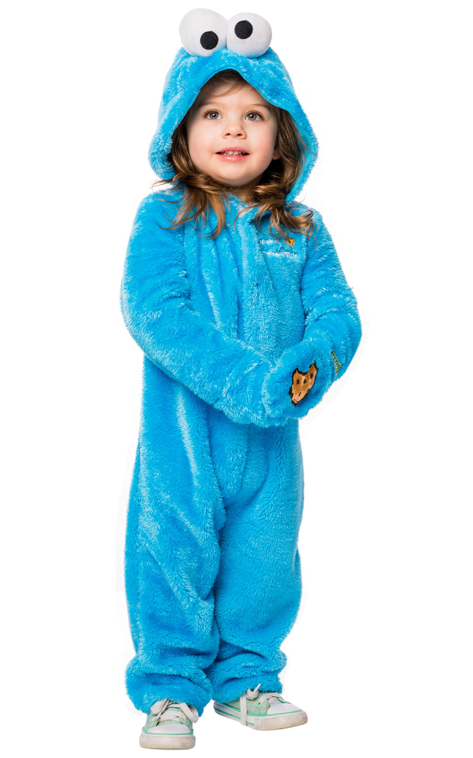 Sesame Street Cookie Monster Costume Toddler Blue Fleece_1