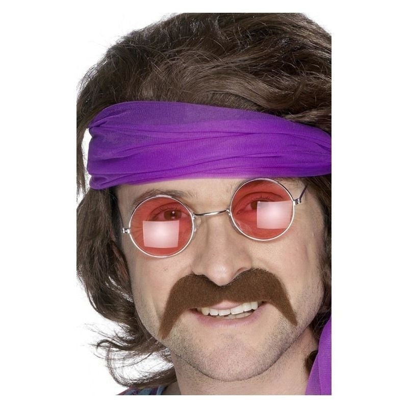 Seventies Tash Adult Brown Seventies Tash Adult Brown