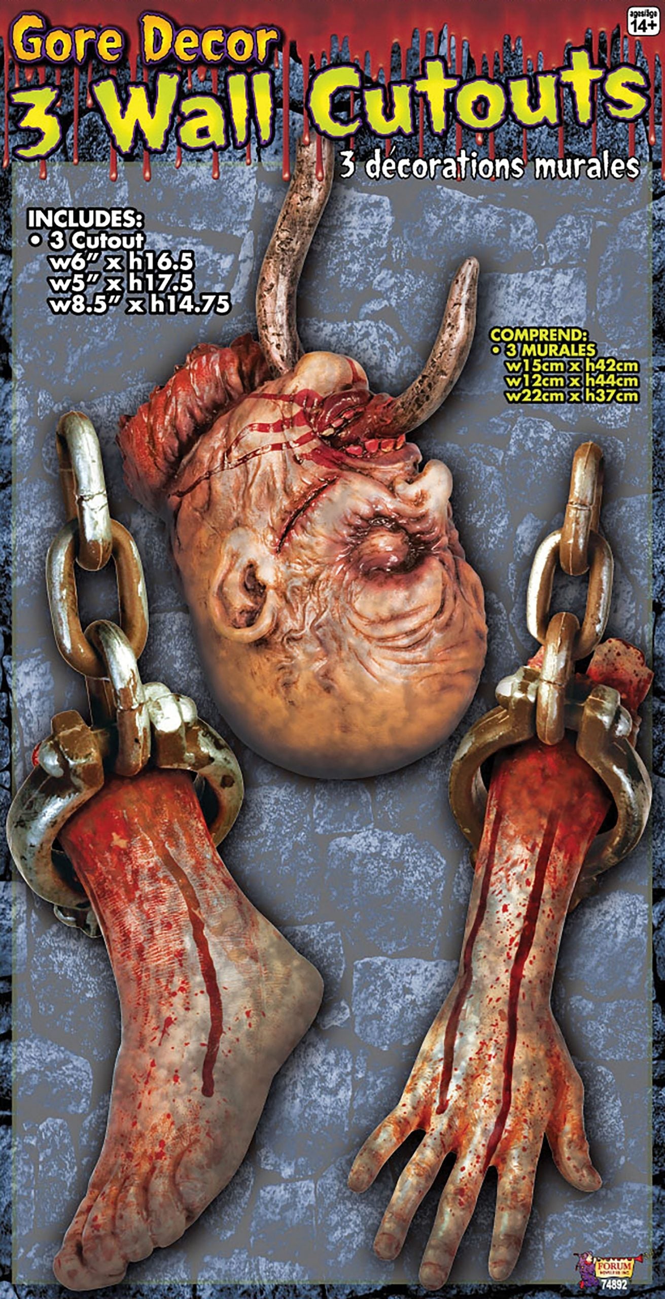 Severed Body Parts Cut Out Halloween Items Unisex 1