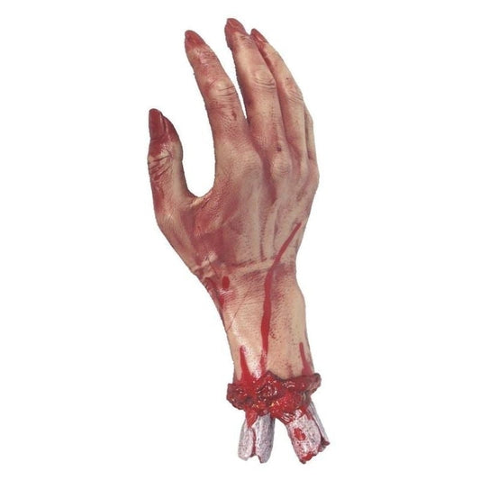 Severed Gory Hand Flesh 30cm Rubber Zombie Costume Accessory 1
