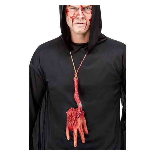 Severed Hand Necklace Beige 1