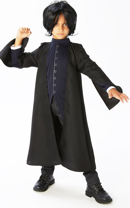 Severus Snape Costume Child Black Robe Harry Potter Teacher 2
