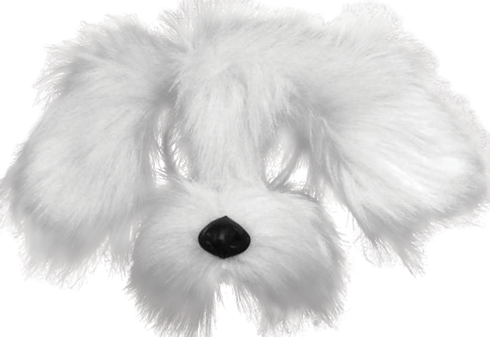 Shaggy Dog White Mask on Headband 1