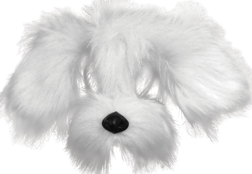 Shaggy Dog White Mask on Headband Shaggy Dog White Mask on Headband
