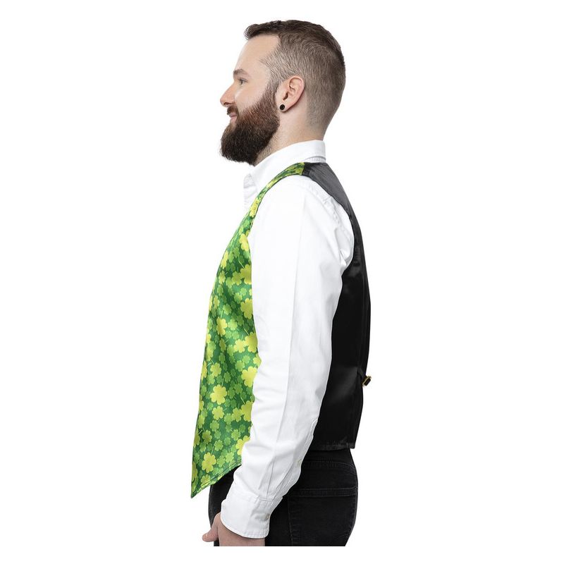 Shamrock Waistcoat Festive Adult St Patricks Day Vest 3