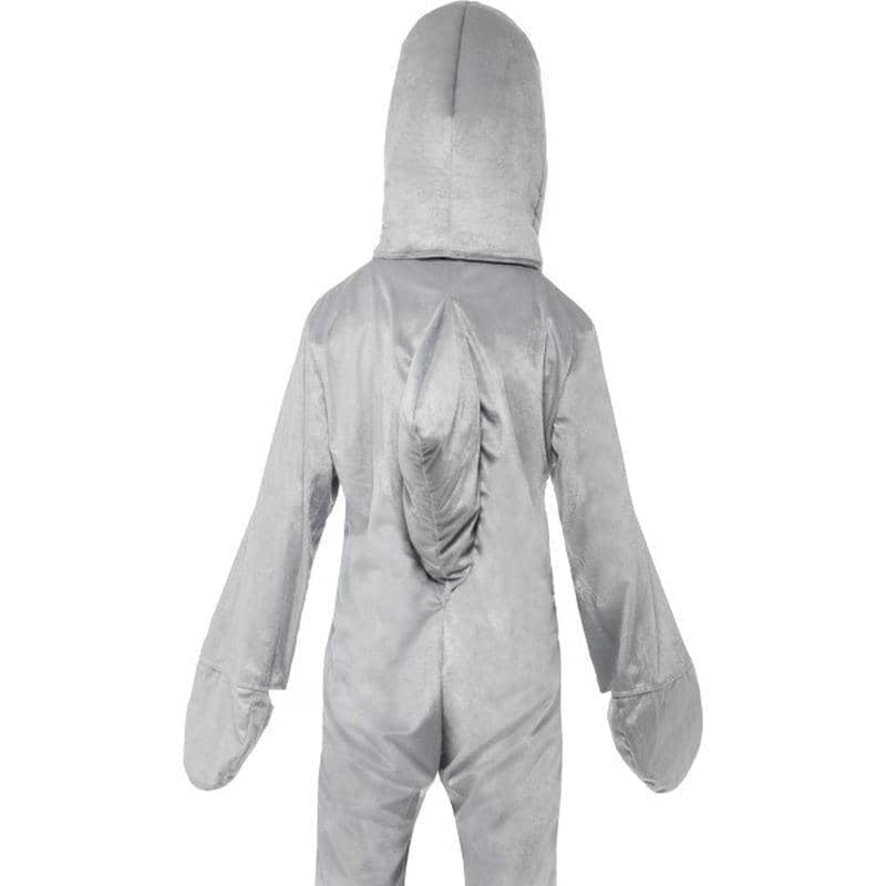 Shark Costume Adult Grey Bodysuit Hood 3