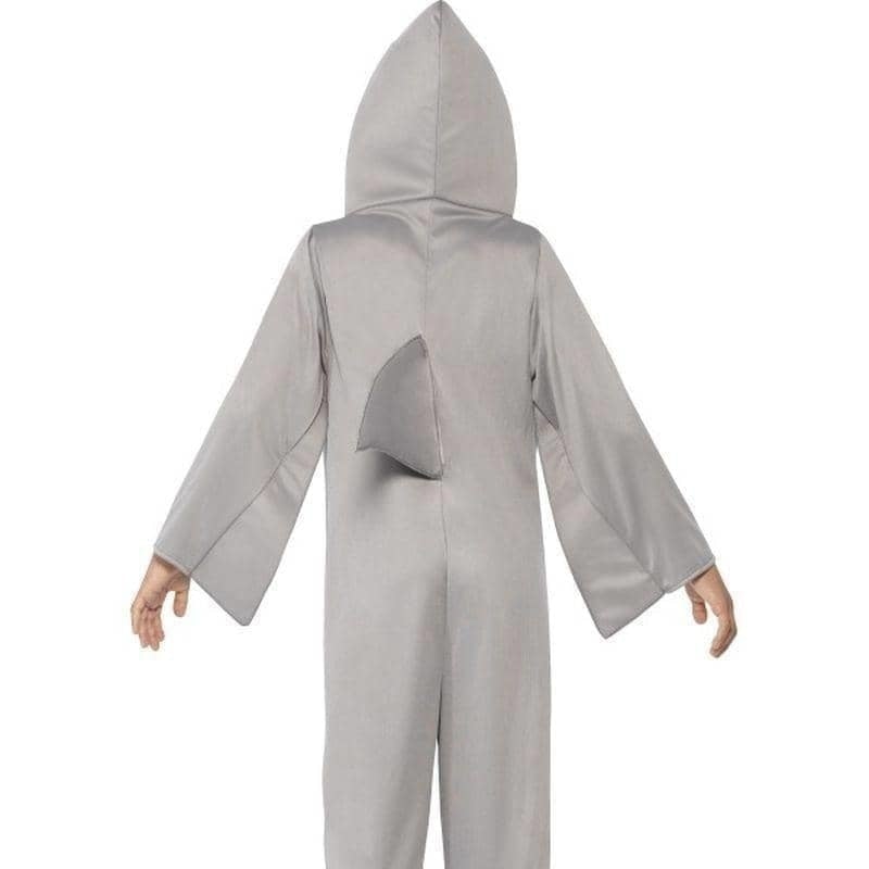 Shark Costume Kids Grey Hooded Jumpsuit 3