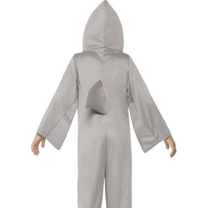 Shark Costume Kids Grey Hooded Jumpsuit 3