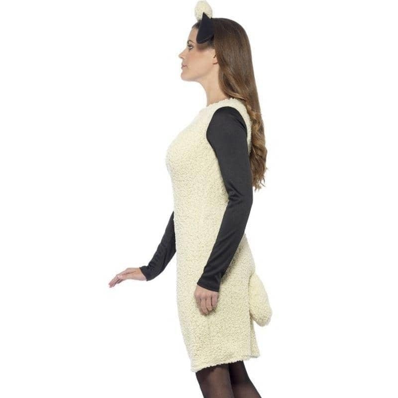 Shaun The Sheep Costume Womens Adult White Dress 3