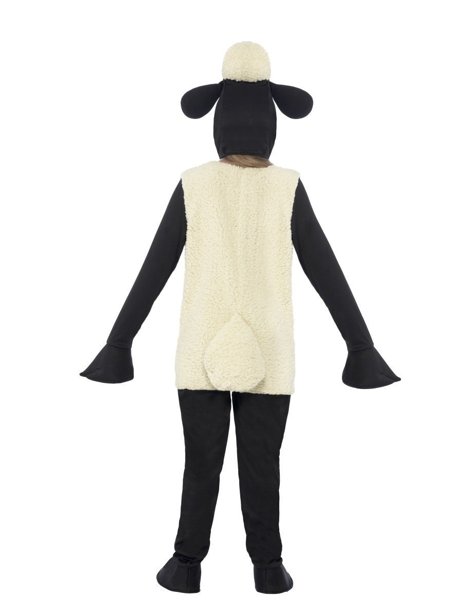 Shaun The Sheep Kids Costume White Jumpsuit Headpiece 4