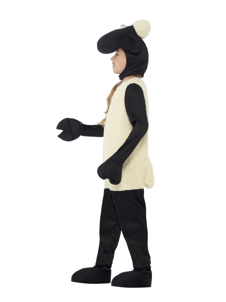 Shaun The Sheep Kids Costume White Jumpsuit Headpiece 5