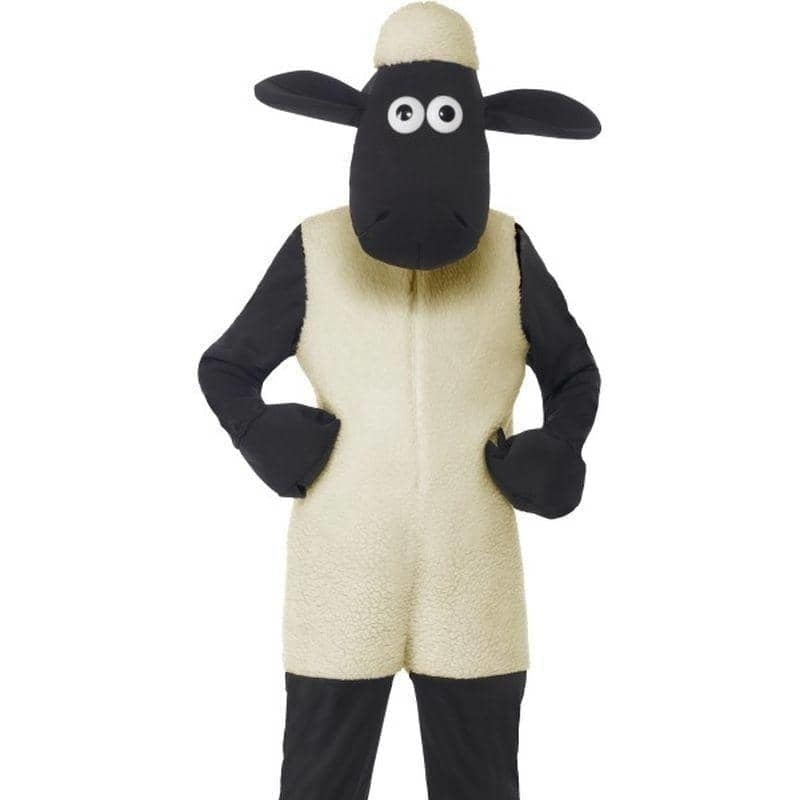 Shaun The Sheep Kids Costume White Jumpsuit Headpiece 1