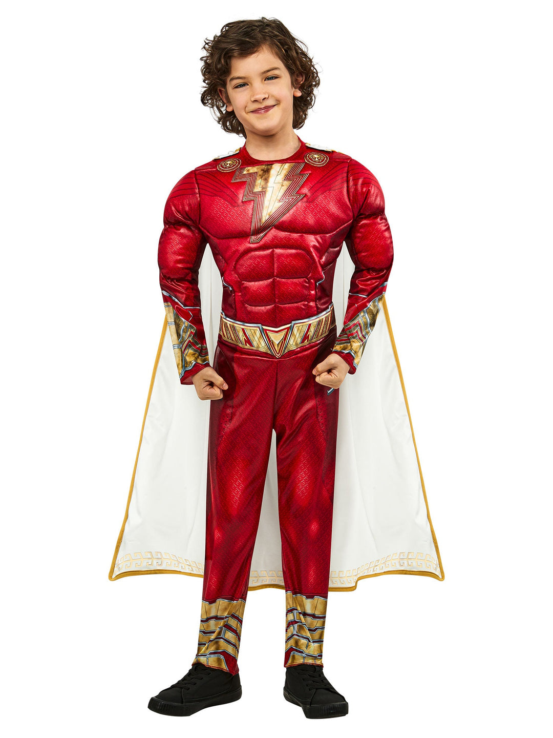 Shazam Fury of the Gods Boys Red Muscle Costume