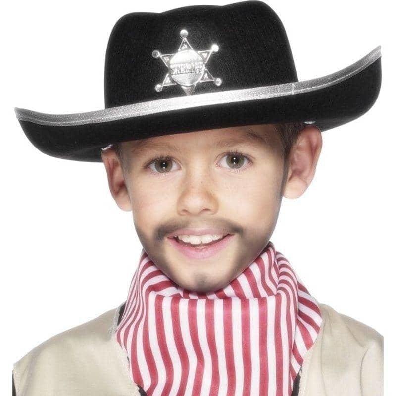 Sheriff Hat Kids Black_1