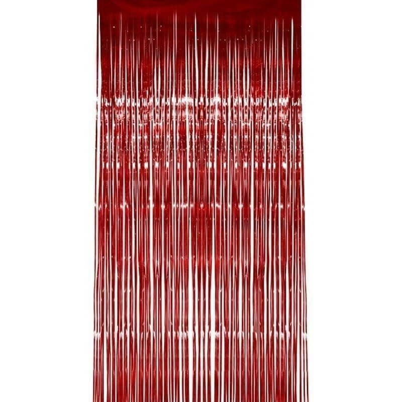 Shimmer Curtain Adult Red 1