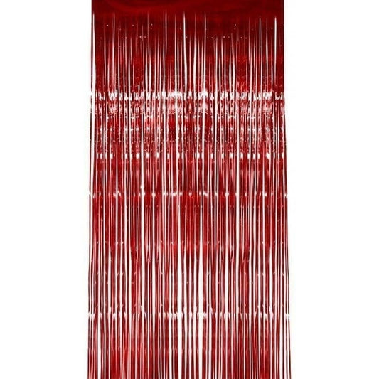 Shimmer Curtain Adult Red 1