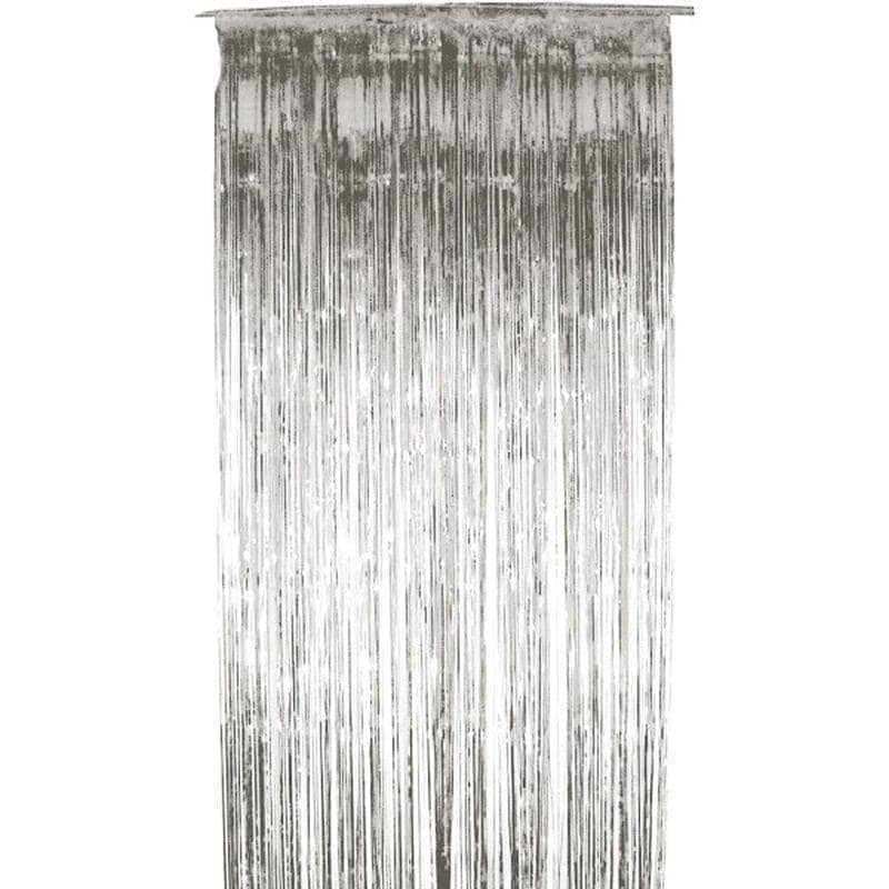 Shimmer Curtain Adult Silver 91cm By 244cm_1