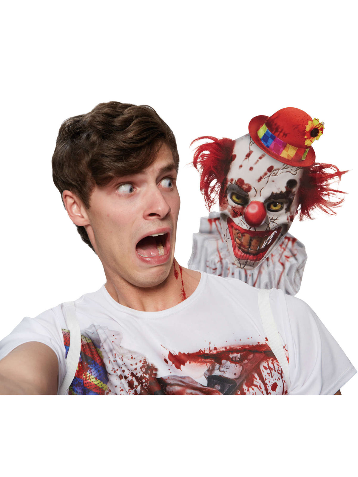 Shocker Clown Selfie T Shirt Costume 2