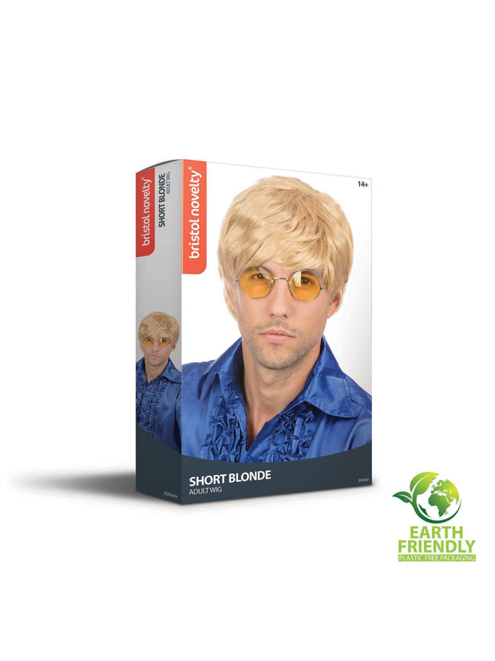 Size Chart Short Blonde Male Wig Sandy Hair