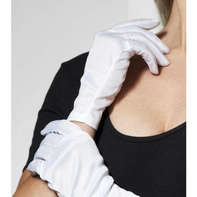 Short Gloves Adult White_1