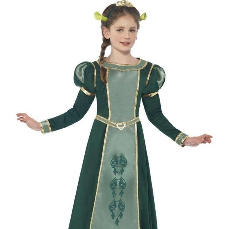 Shrek Princess Fiona Costume Kids Green Dress_2