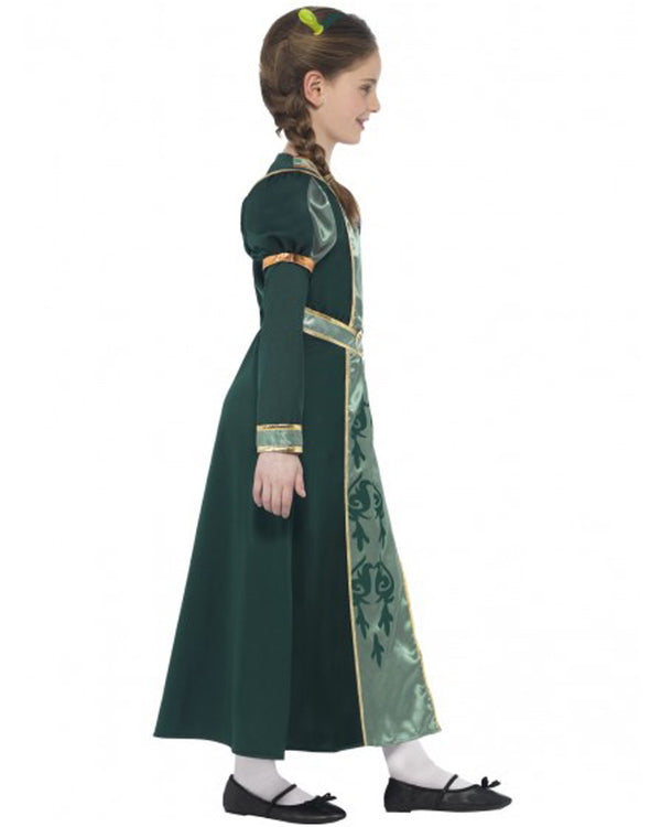 Shrek Princess Fiona Costume Kids Green Dress 3