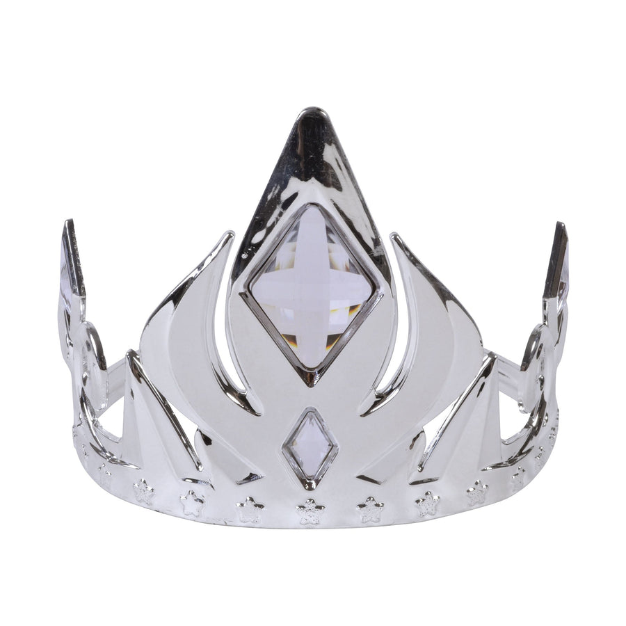 Silver Crown Tiara With Clear Stones_1