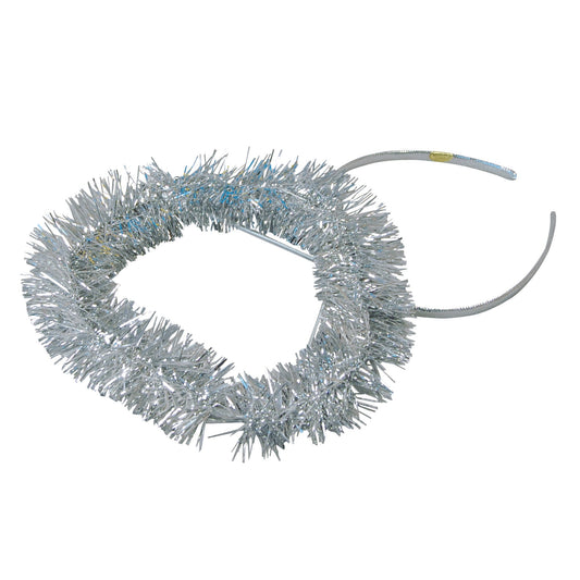 Silver Halo Tinsel Nativity Costume Accessory 1