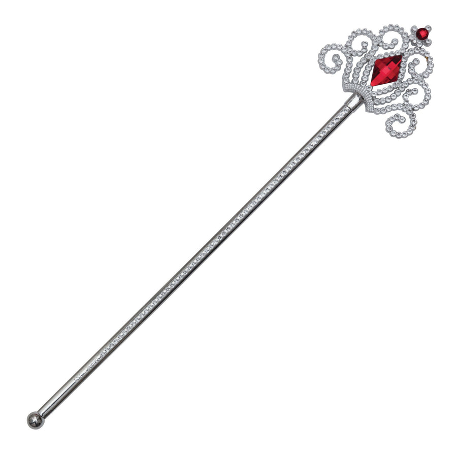 Silver Wand With Red Stones Costume Accessory_1
