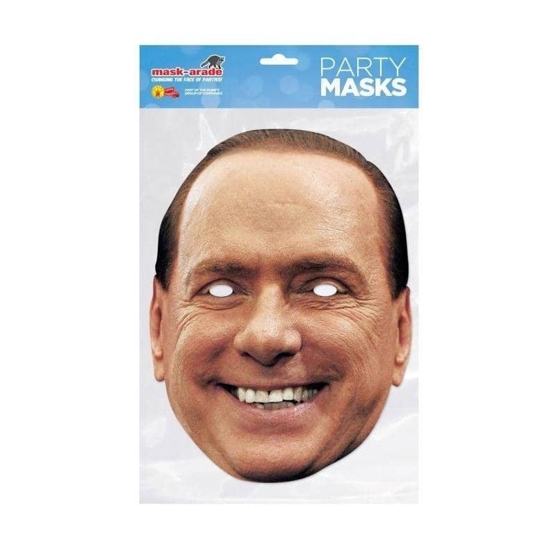 Silvio Berlusconi Celebrity Face Mask 1