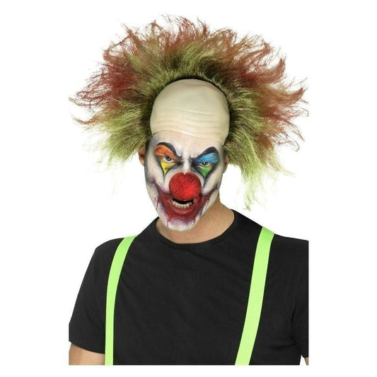 Sinister Clown Wig Adult Green 2