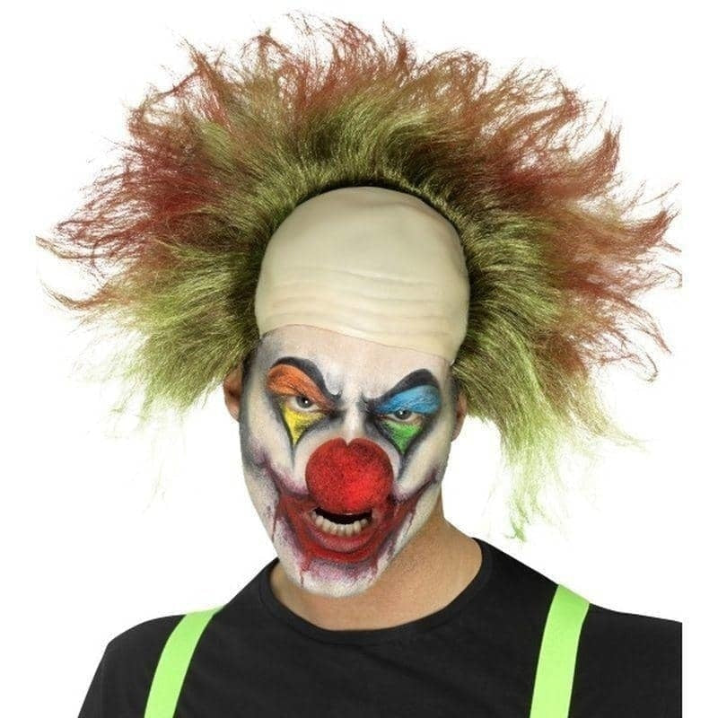 Sinister Clown Wig Adult Green 1