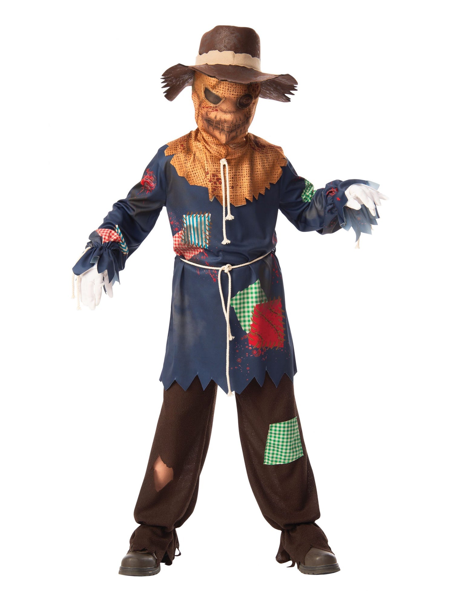 Sinister Scarecrow Boys Halloween Dress Up Costume 1