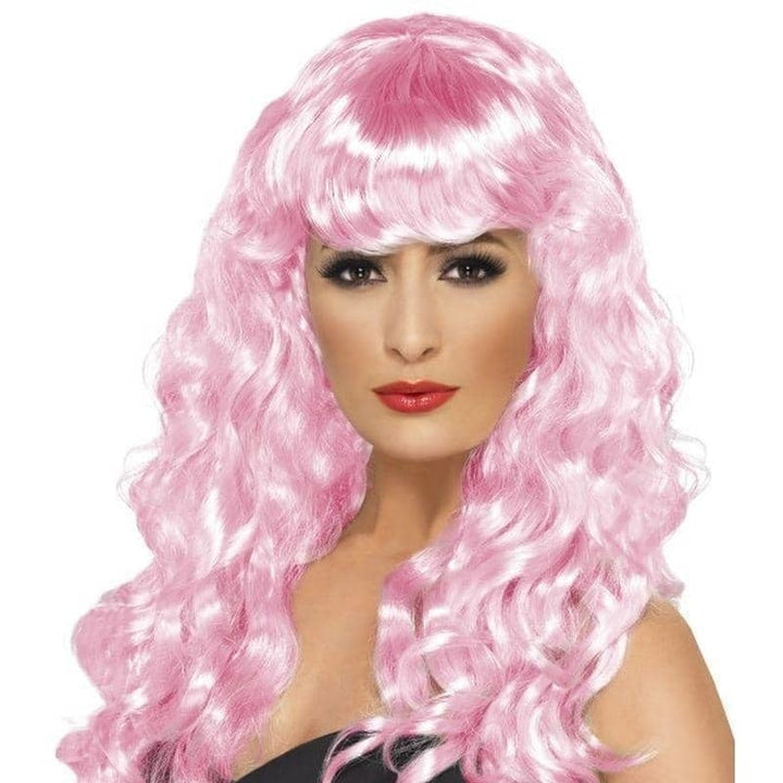 Siren Wig Adult Pink_1
