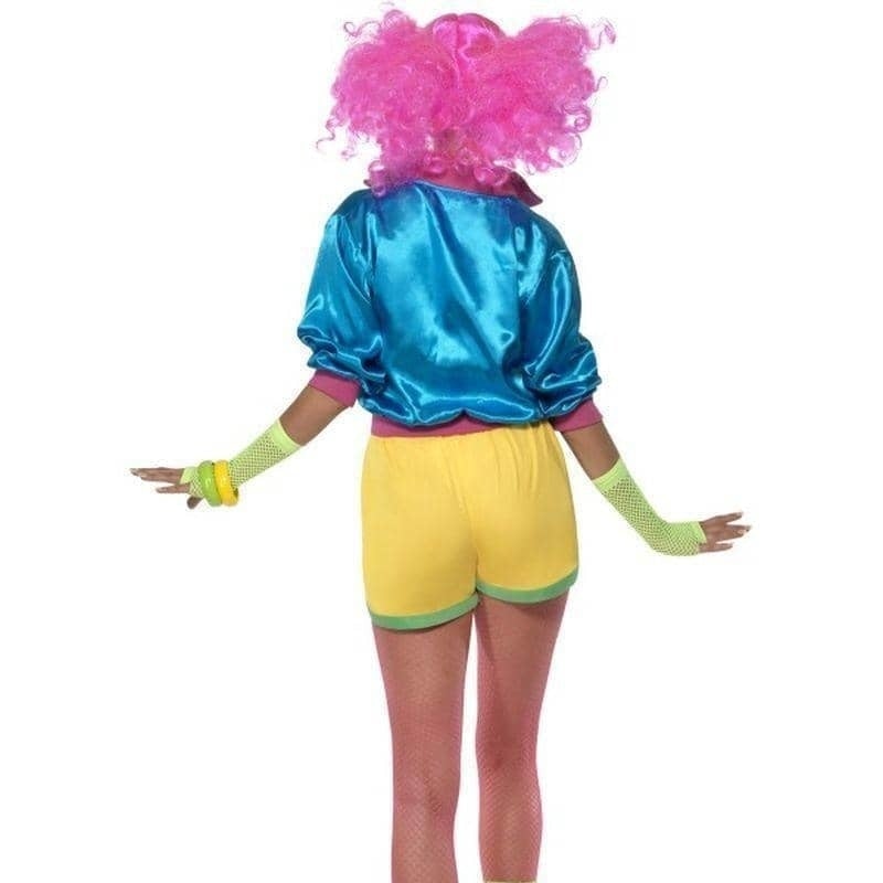 Skater Girl Costume Adult Blue Yellow with Green 2