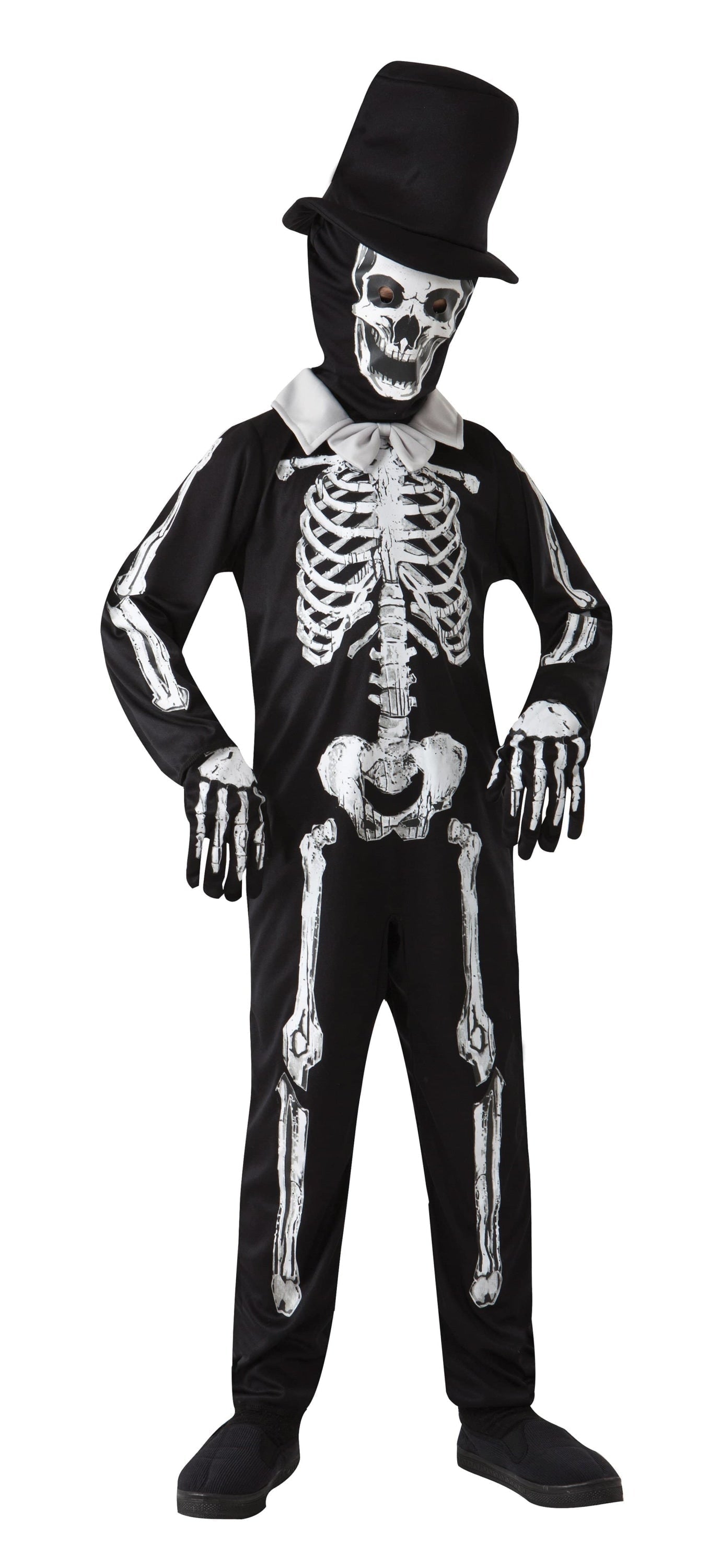 Skeleton Bone Zombie Childrens Costume 1