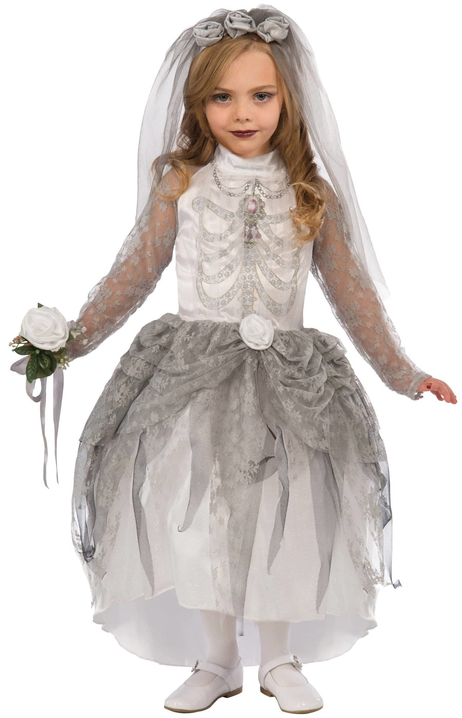 Skeleton Bride Childrens Costume_1