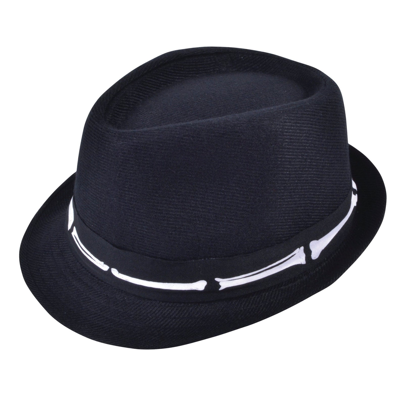 Skeleton Fedora Black Hats Male 1