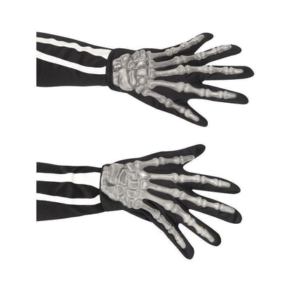 Skeleton Gloves Raised Bony Fingers 2
