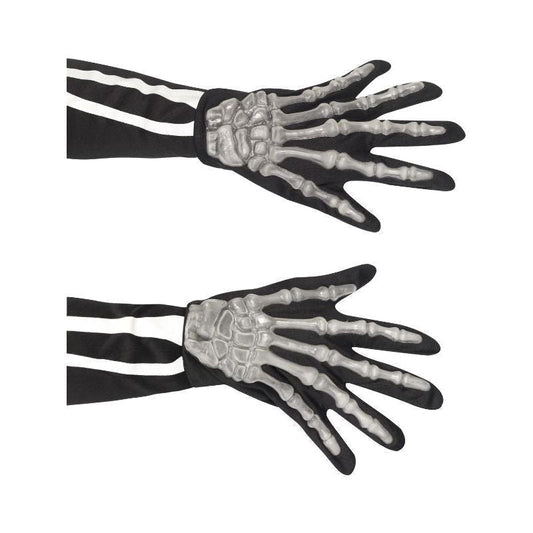 Skeleton Gloves Raised Bony Fingers 2