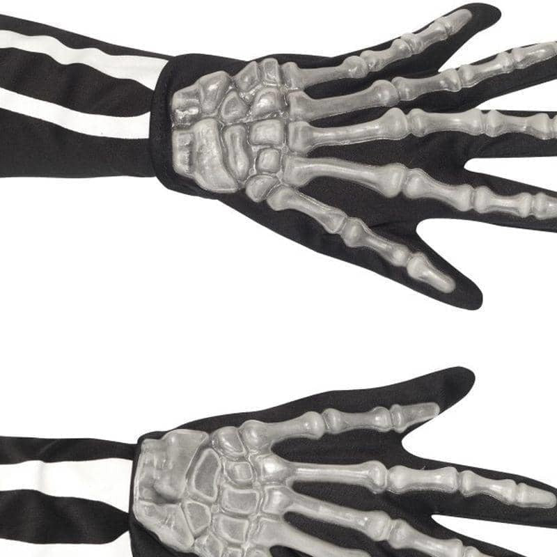 Skeleton Gloves Raised Bony Fingers 1