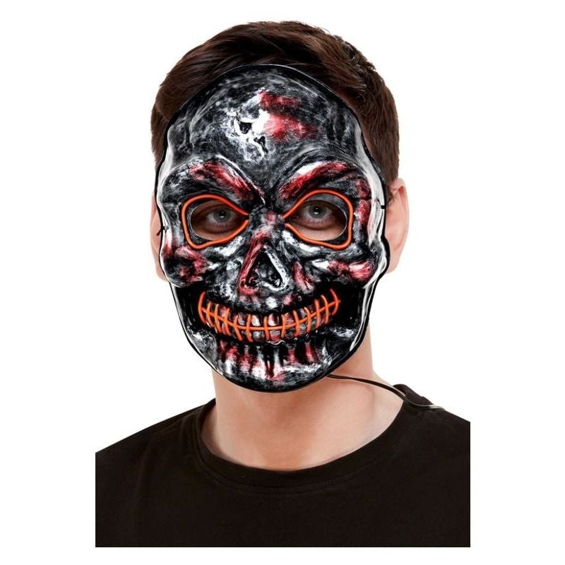 Skeleton Mask Light Up Grey 1