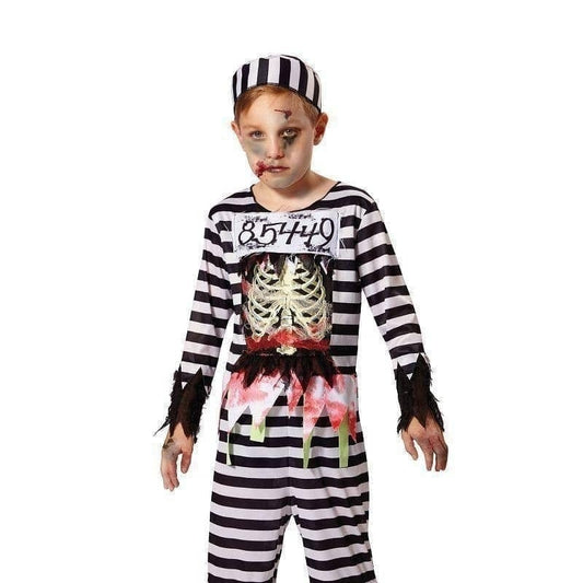 Skeleton Prisoner Boys Costume 1