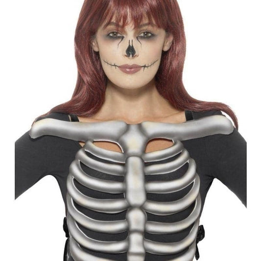 Skeleton Rib Cage Top Unisex Adult White 1