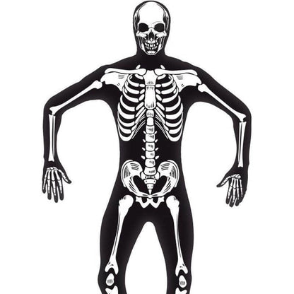 Skeleton Second Skin Adult Glow In The Dark Costume 2
