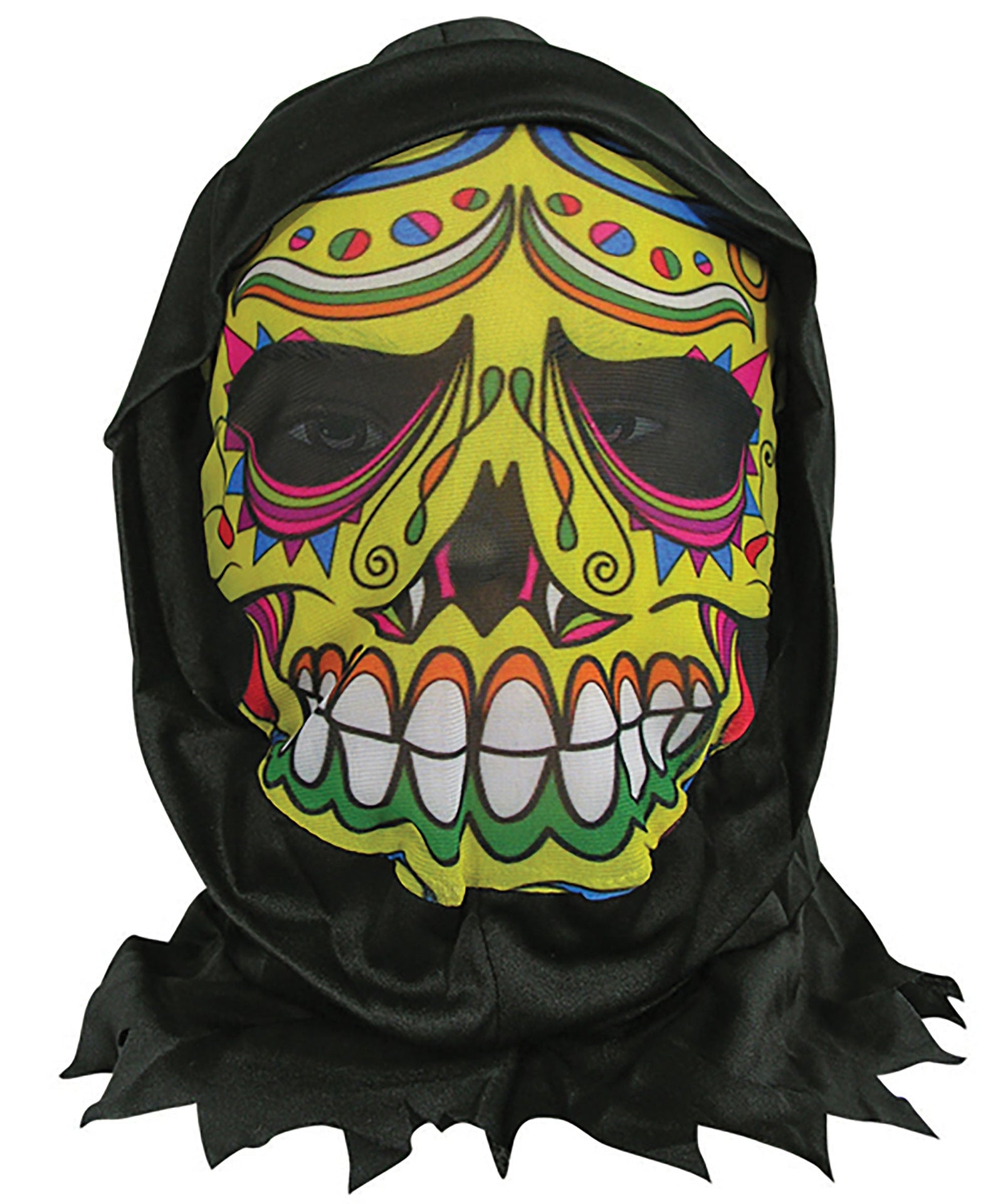 Skin Mask With Hood Day Of The Dead 1