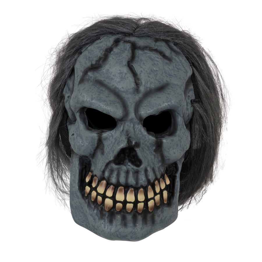 Skull Mask With Hair Rubber Masks Unisex_1