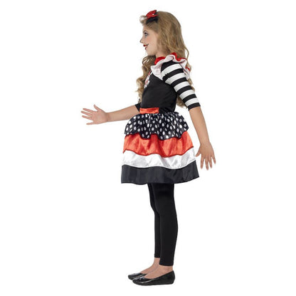 Skully Girl Costume Black Child 3